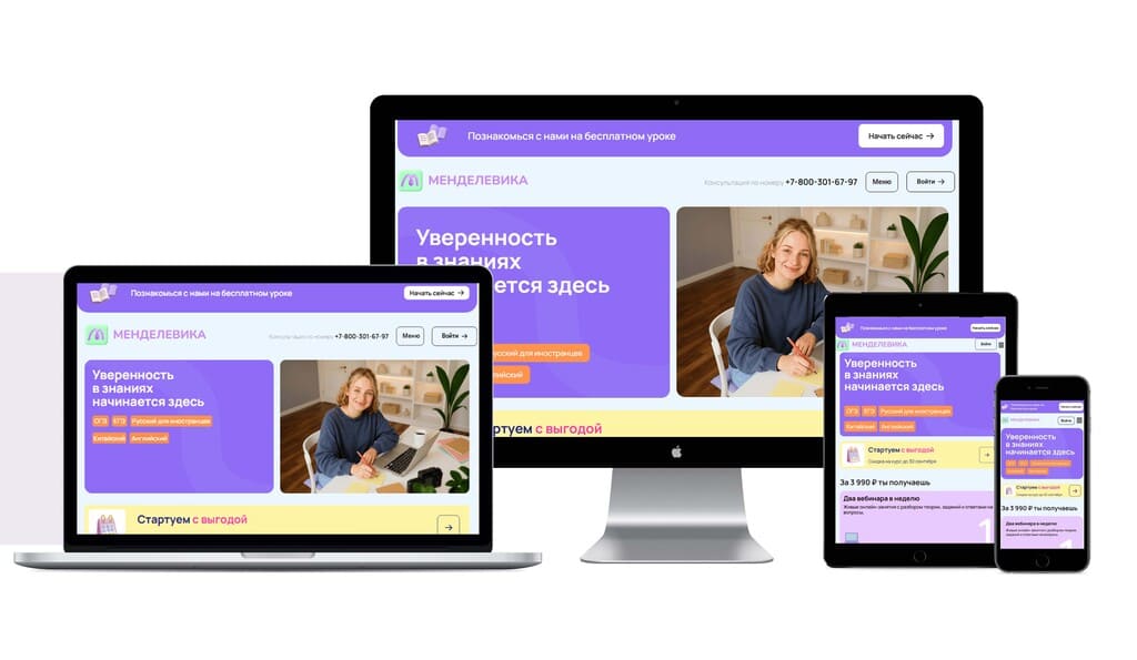 Online school website